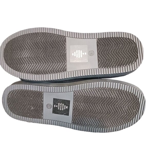 NEW GBG Los Angeles Alena Faux Fur Slip-On Ankle Boots Black/Gold Size 6.5 - Picture 9 of 11